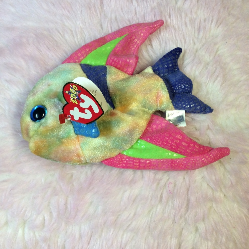 Special Edition Vintage Beanie Baby Collectible 2000 ARUBA Rainbow Fish TY